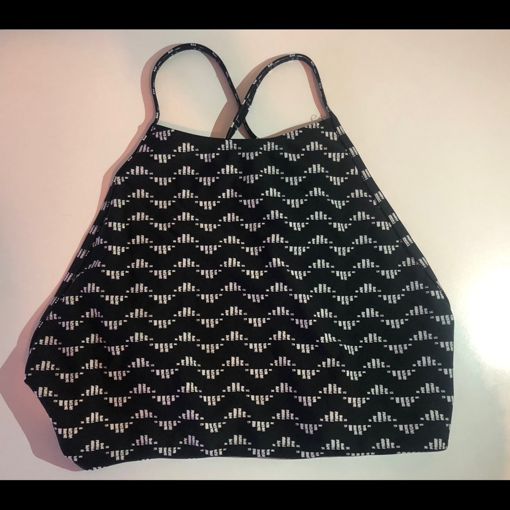 Black Cross-back Bikini Top